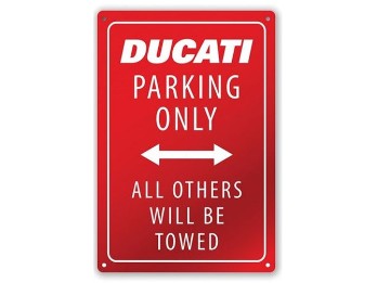 Metallschild Ducati Parking