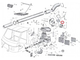 Faltenbalg Luftfilter Ape Car P2 (Vespa Car), TM