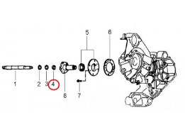 Wellendichtring Simmerring Riemenscheiben-Dichtring, Vespa PK 50 80 125