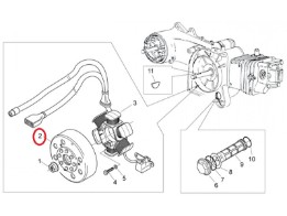 Polrad Rotor Aprilia Mojito, Piaggio Sfera, Vespa ET4 125