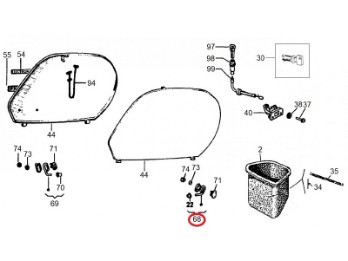 Halterung Seitenverkleidung, Vespa PK 50 125, PK S 50 80 125