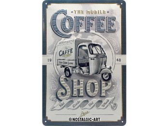Blechschild APE - Coffee Shop