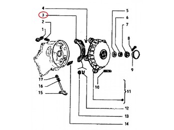 Bremsbacke hinten Vespa PK 50 80 125 Automatik, S / XL / N