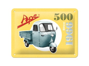 Blechschild APE 500 since 1966