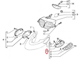 Blinker vorne, links PIAGGIO Stalker 50