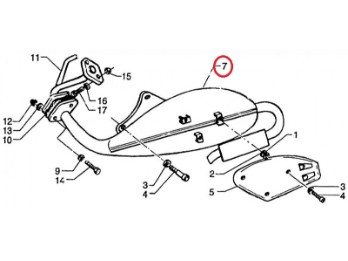 Auspuff Piaggio NRG 50 Extreme 1999-2002