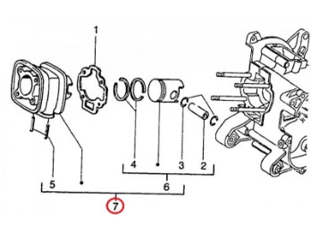 Zylinder Gilera Runner, Piaggio NRG Zip 50