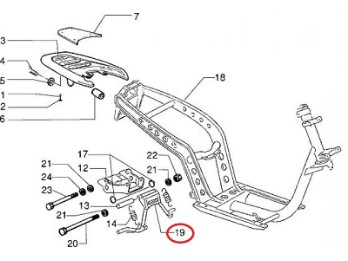 Hauptständer Piaggio Zip 50