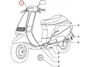 Gaszug Piaggio Zip RST 50  1996-99