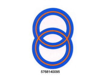 Dekor, Gileraringe, blau, orange, Gilera Runner 50 125 180