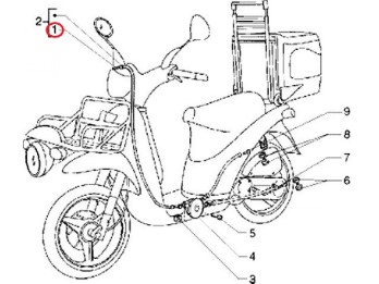 Gaszug Piaggio Free 50