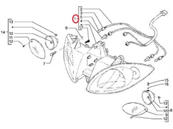 Scheinwerfer Piaggio X9 500