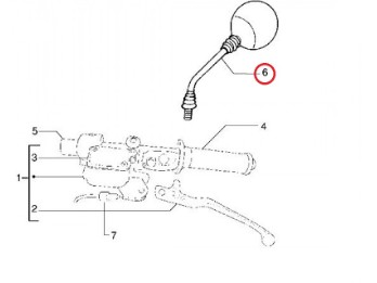 Spiegel links oder rechts Gilera DNA 50 125 180