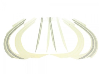 Dekorsatz Elegance, silber, anthrazit Vespa Primavera 50 125 150