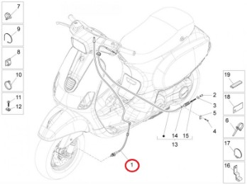 Tachowelle Vespa S 125 2012 Euro 3