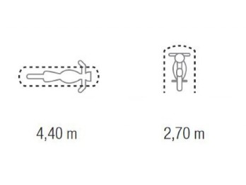 Faltgarage California, grau, Piaggio MP3
