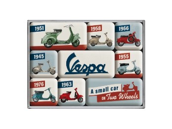 Magnet Set 9 tlg. Vespa-Model Chart