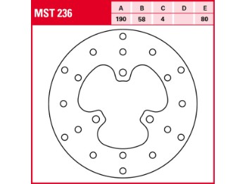 Bremsscheibe starr MST236 Leonardo Mojito Atlantic Rally