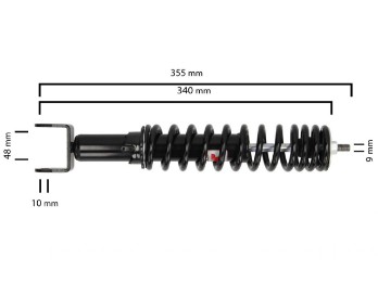 Stoßdämpfer Basic Mono Serie, hinten, LML Star 125
