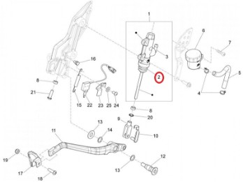 Gummibalg Bremszylinder Fussbremse, Aprilia Caponord Dorsoduro Moto 6.5 Pegaso RS 250 660 RSV Tuono V2 1000 TX 280  
