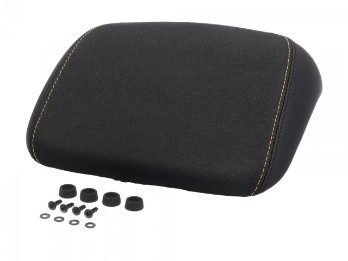Topcase Rückenpolster schwarz, Naht gelb Vespa GTS Super 125 300