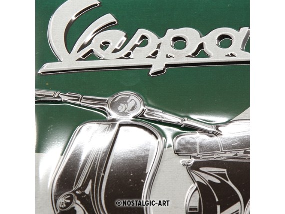 22283, Blechschild 20x30cm Vespa-The Italia