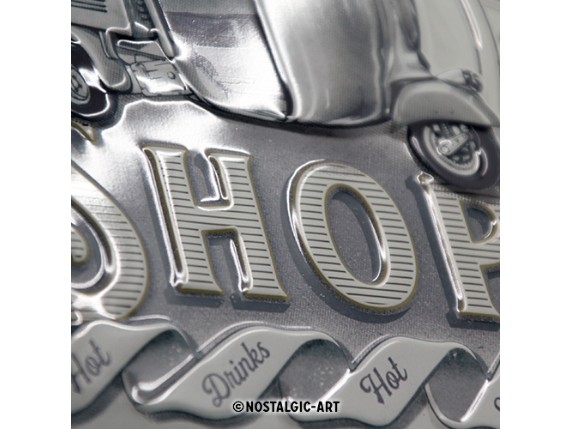 22287, Blechschild 20x30cm Ape-Coffee