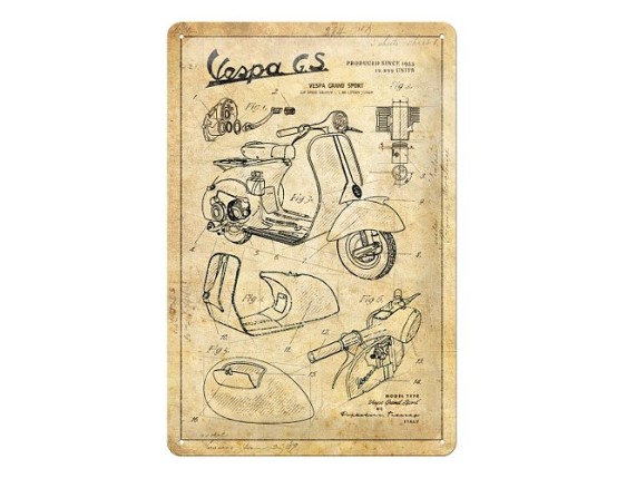Blechschild Parts Sketches