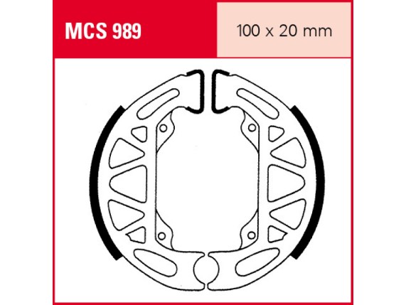 TRW Bremsbackensatz MCS989, organisch, 