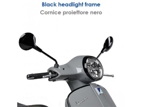 Zierstück Satz, schwarz glänzend