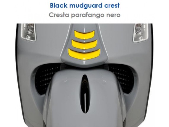 Zierstück Satz, schwarz glänzend