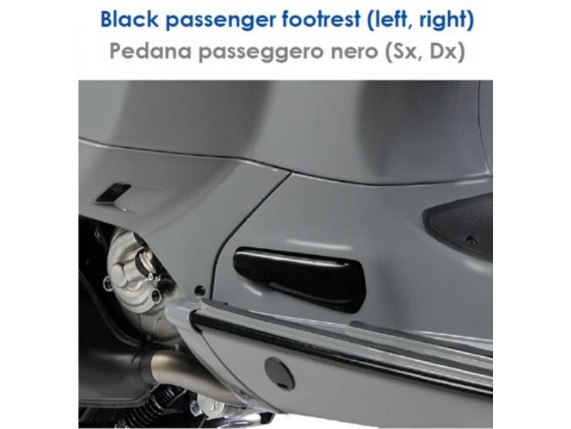 Zierstück Satz, schwarz glänzend