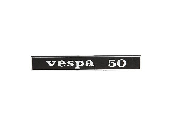 Schriftzug Vespa 50 Heck hinten