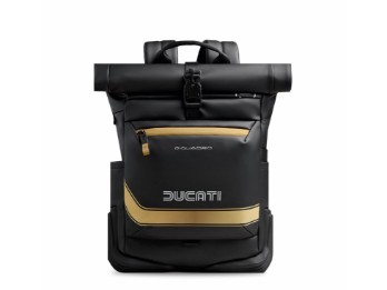 Rucksack D-Piquadro 100 schwarz/gold