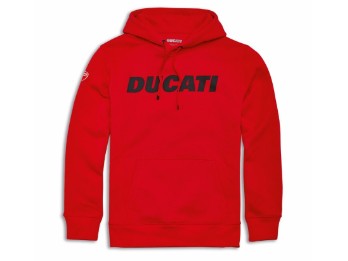 Essential Sweatshirt mit Kapuze rot