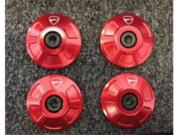 Genuine Ducati Monster 797 Frame Plugs Red 97380781A_350x279