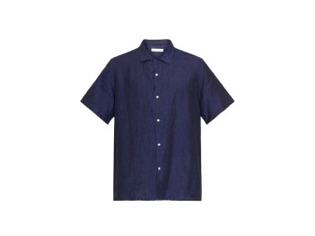 Knowledge Cotton | Box Short Sleeve Linen Shirt
