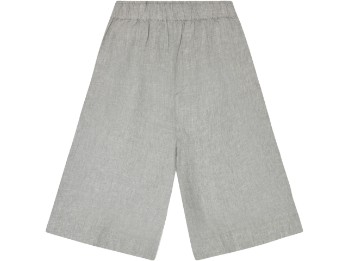 Knowledge Cotton | Eve wide linen culotte shorts