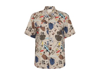 Knowledge Cotton | Regular Fit AOP Short Sleeve Shirt