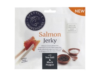 Speyside Salmon Jerky Sea Salt & bl ack Pepper