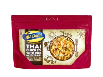 Thai-Hühnchen mit Reis und Gemüse