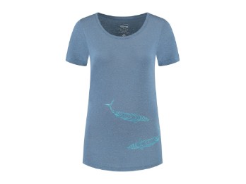 Blue Loop | Denimcell Swimming Fish Shirt für Damen