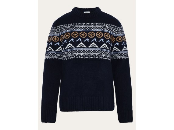 1080107-1412-S, Lambswool Crew Neck Knit Rws Men