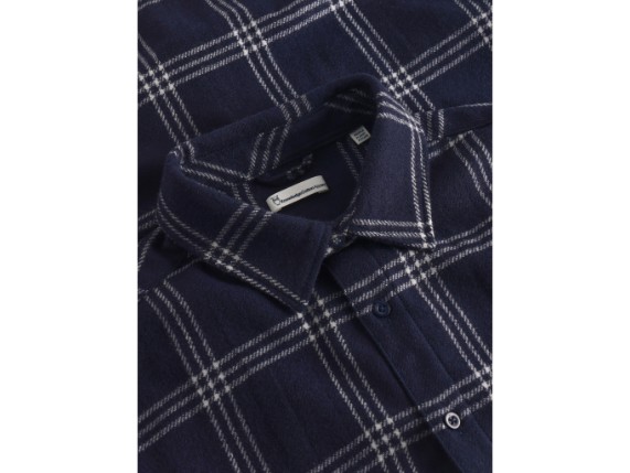 1090156-7021-S, Merino Wool Checked Shirt Rws Men