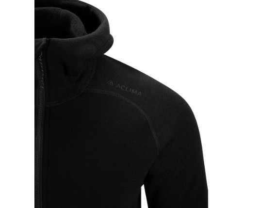 112100-485-S, Fleecewool Hooded Jacket Men