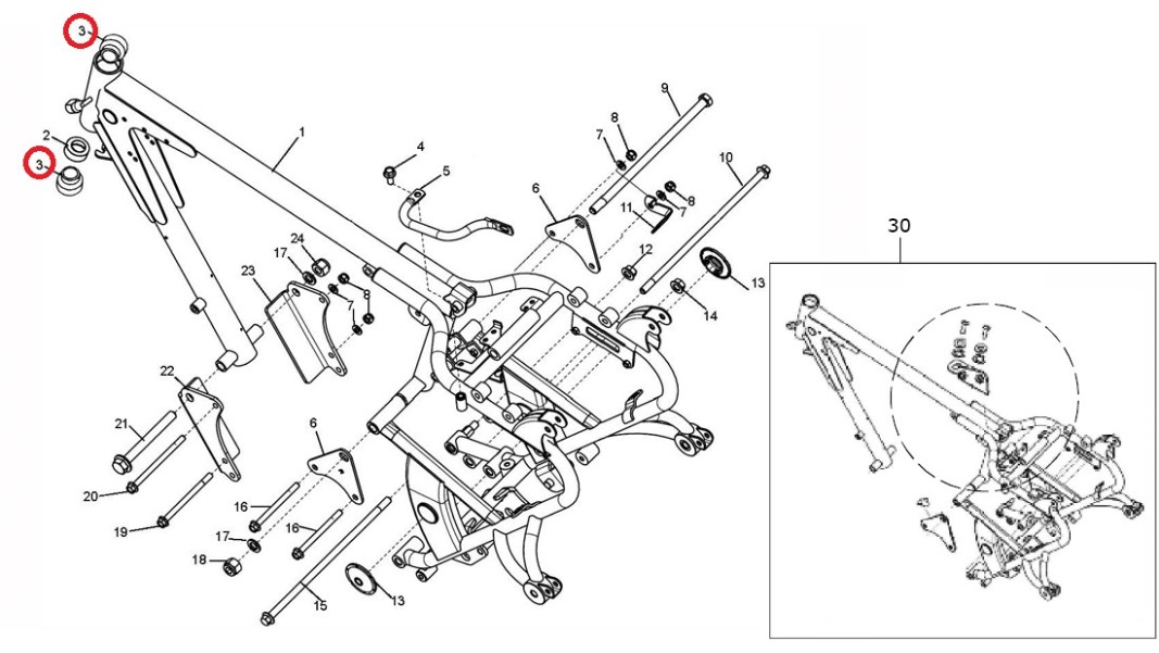 144582/F, Gabelkopflager unten