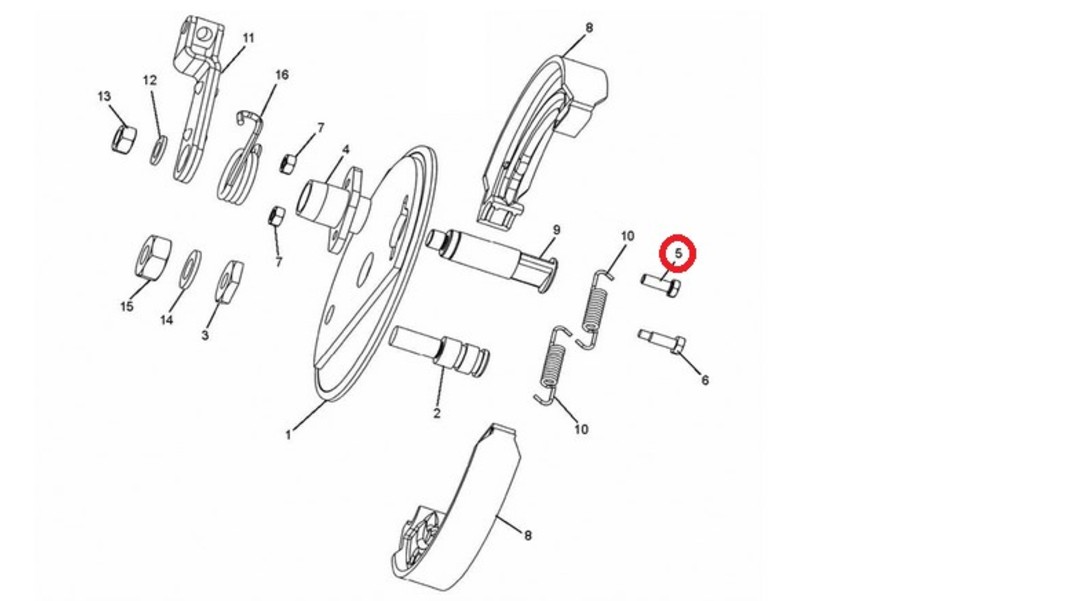 570892/B, Schraube M6x1x16 Continental GT 650