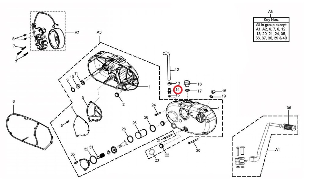 573968/B, Anschluss Motorentlüftung