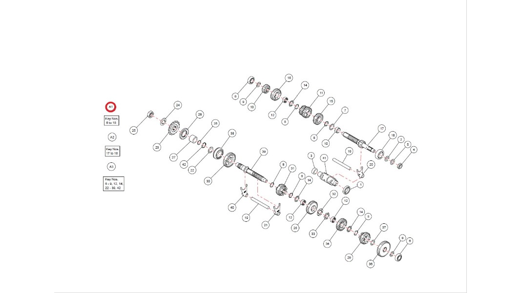 575027/B, Getriebeeingangswelle