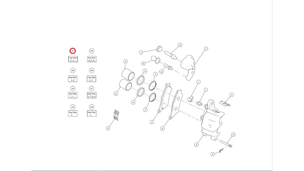 KAB00007/G, Bremssattel vorne